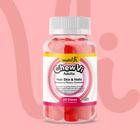 Hair Skin & Nails Gummies - Raspberry Flavour